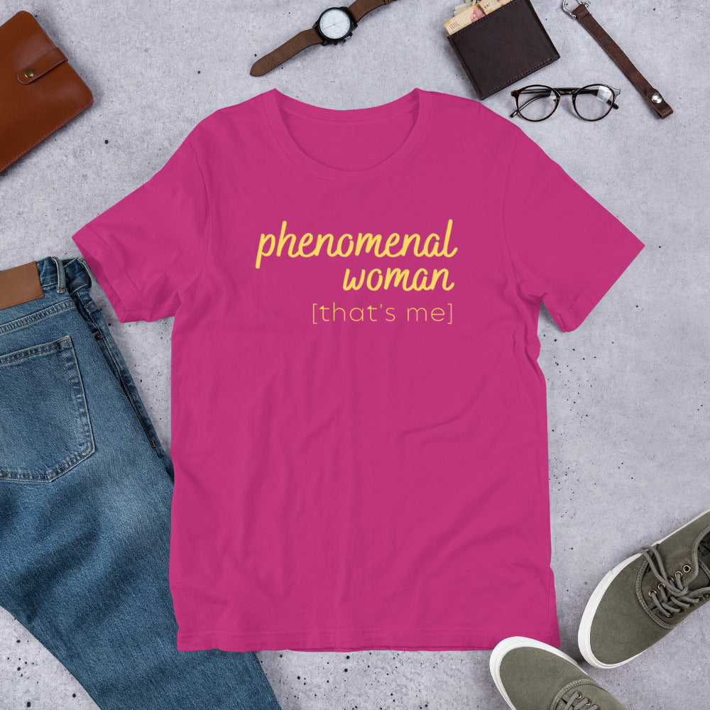 Phenomenal Woman (yellow) Short-sleeve Women's t-shirt