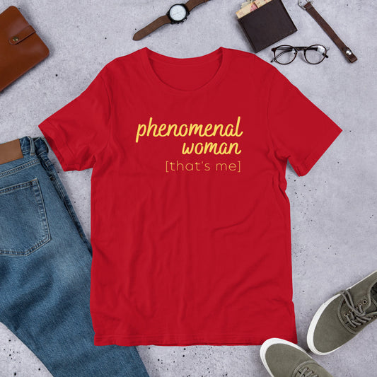 Phenomenal Woman (yellow) Short-sleeve Women's t-shirt